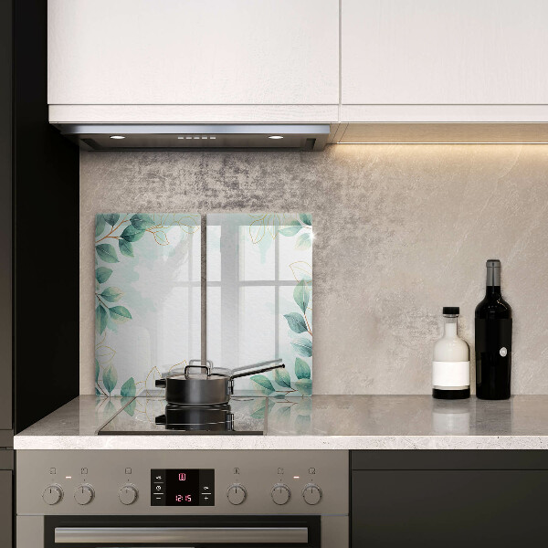 Chopping board Painted leaves