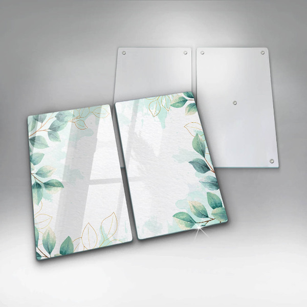 Chopping board Painted leaves