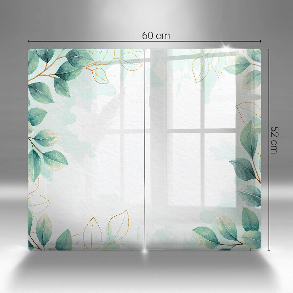 Chopping board Painted leaves