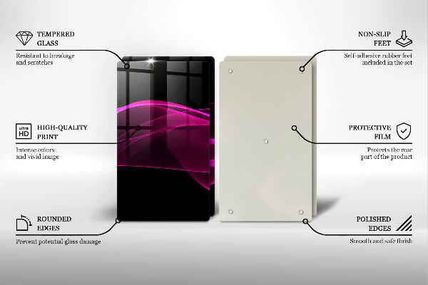 Chopping board Pink abstraction