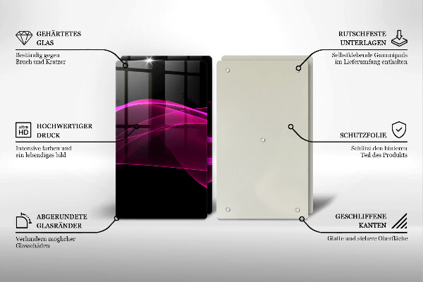 Chopping board Pink abstraction