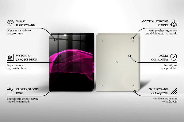 Chopping board Pink abstraction