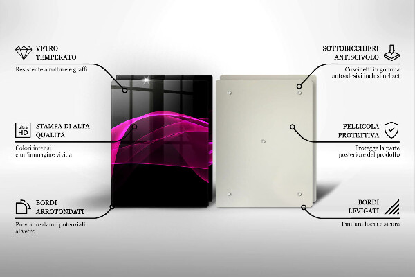 Chopping board Pink abstraction