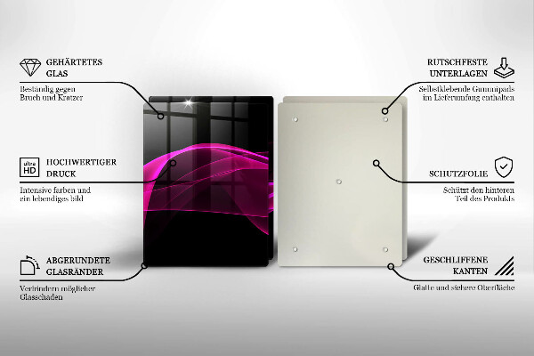 Chopping board Pink abstraction