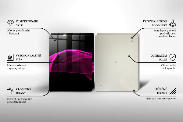 Chopping board Pink abstraction