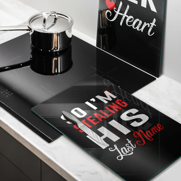 Chopping board Inscription, sentence, pattern