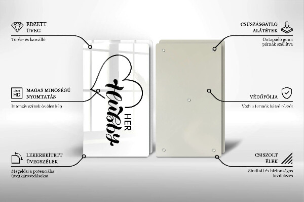 Chopping board Inscription, sentence, pattern