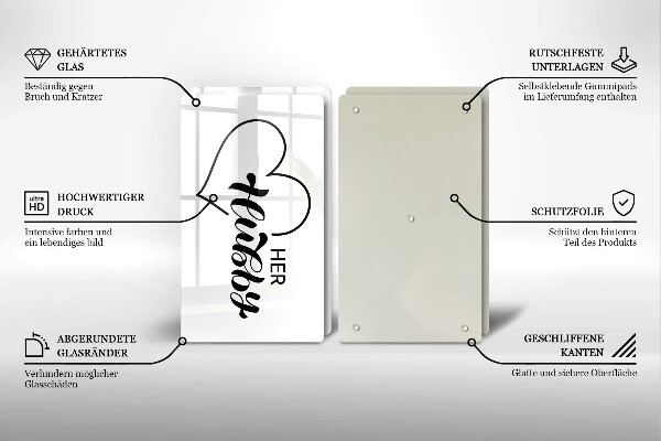 Chopping board Inscription, sentence, pattern