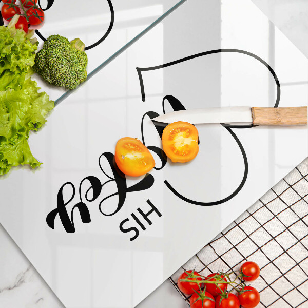 Chopping board Inscription, sentence, pattern