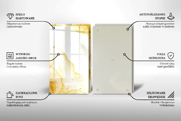 Chopping board Golden abstraction