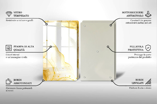 Chopping board Golden abstraction