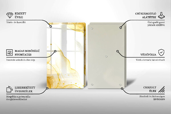 Chopping board Golden abstraction