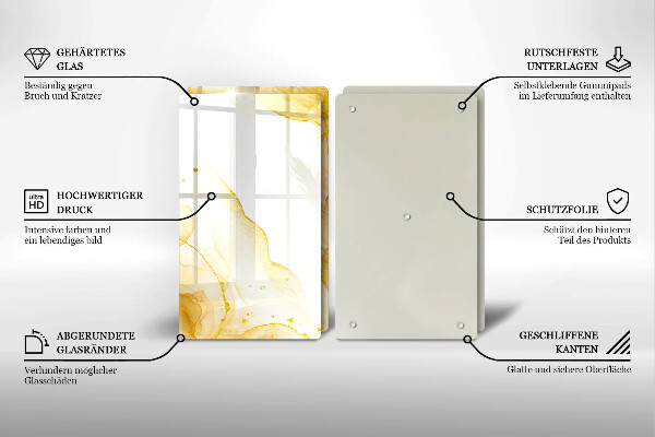 Chopping board Golden abstraction