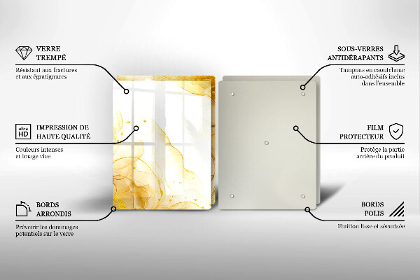 Chopping board Golden abstraction