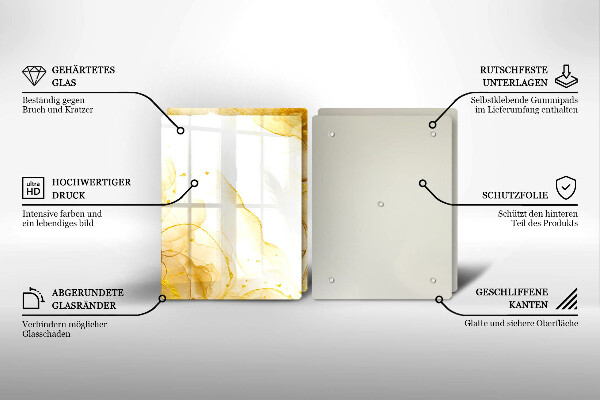 Chopping board Golden abstraction