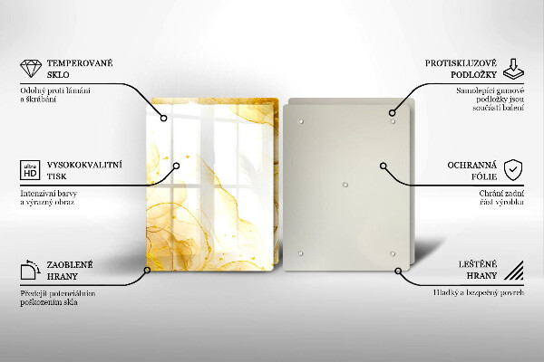 Chopping board Golden abstraction