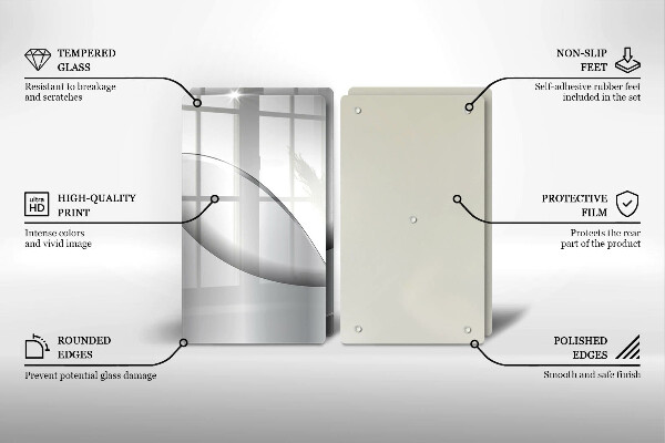 Chopping board Abstraction Design lines