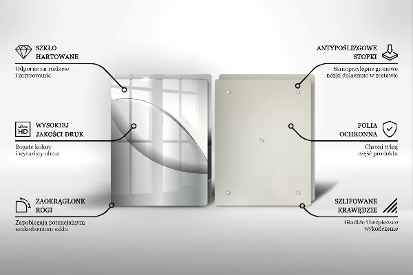 Chopping board Abstraction Design lines