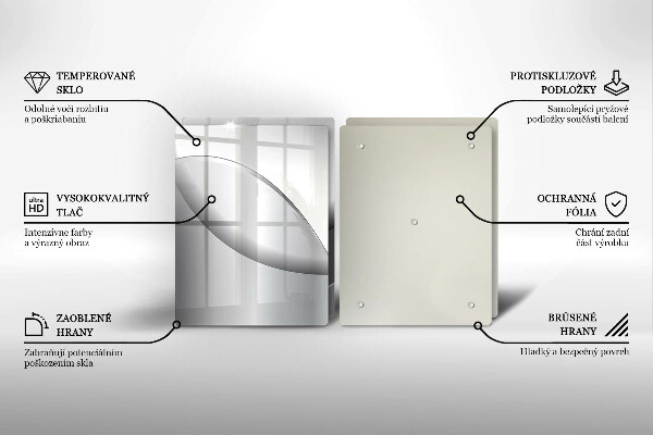 Chopping board Abstraction Design lines