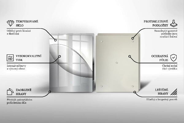 Chopping board Abstraction Design lines