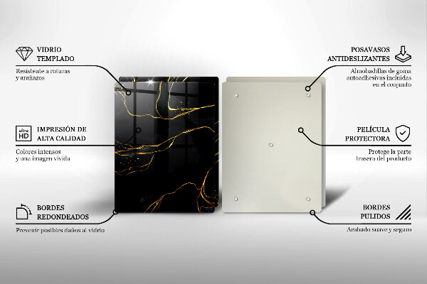 Chopping board Black marble