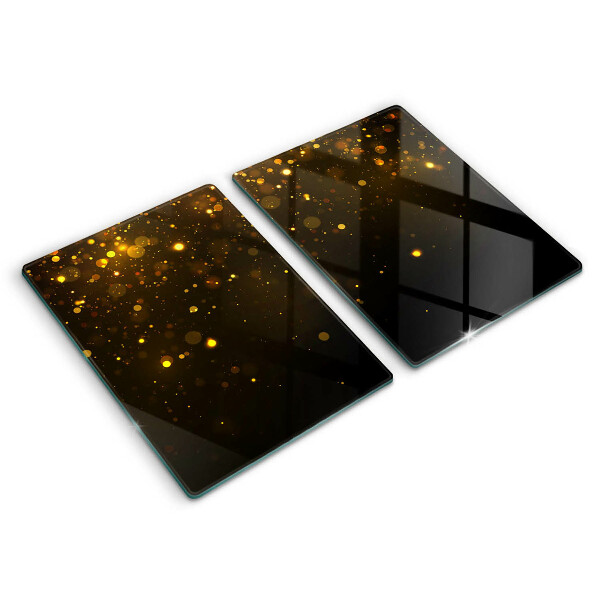 Chopping board Golden glitter
