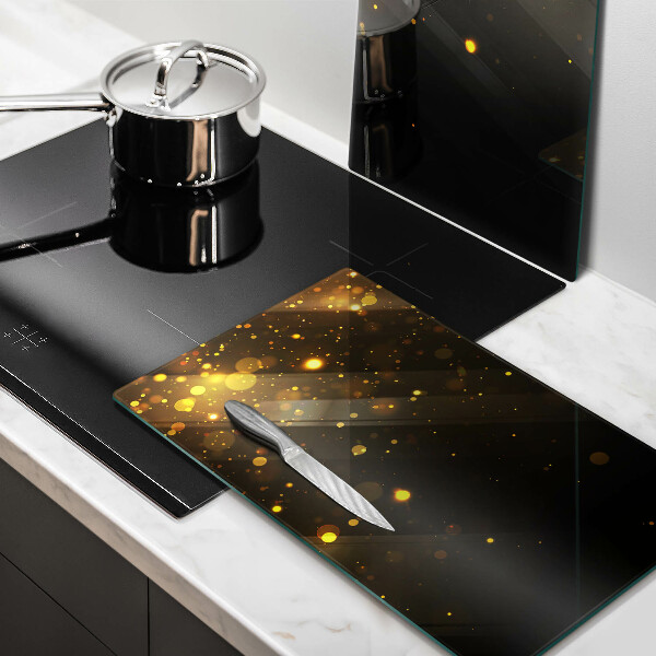 Chopping board Golden glitter