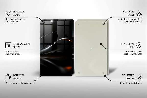 Chopping board 3D design abstraction