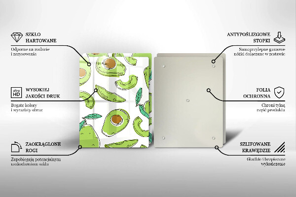 Chopping board Avocado and pear