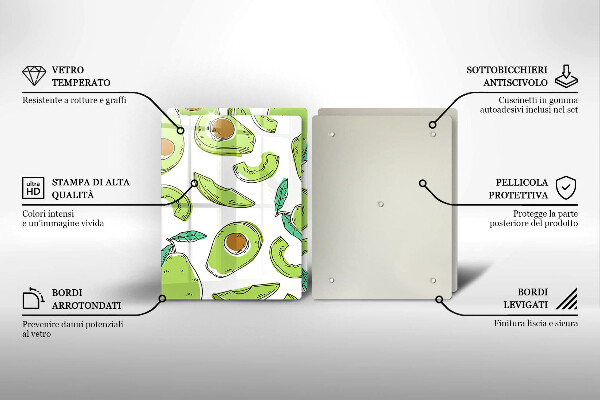 Chopping board Avocado and pear