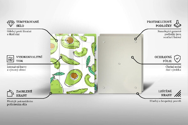 Chopping board Avocado and pear