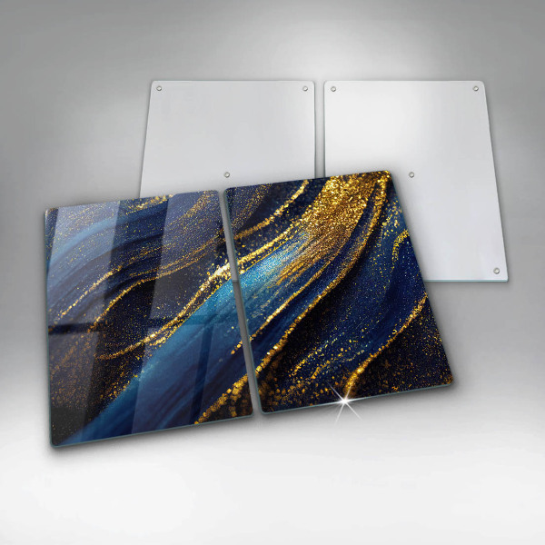 Chopping board Navy blue abstraction
