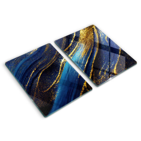 Chopping board Navy blue abstraction