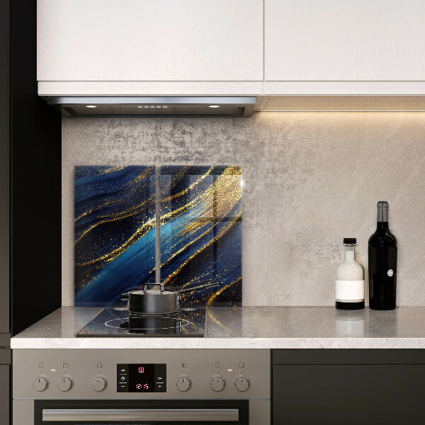 Chopping board Navy blue abstraction