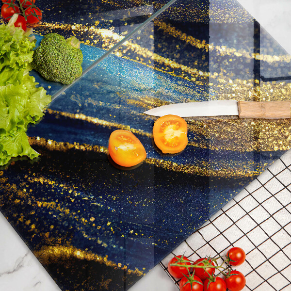Chopping board Navy blue abstraction
