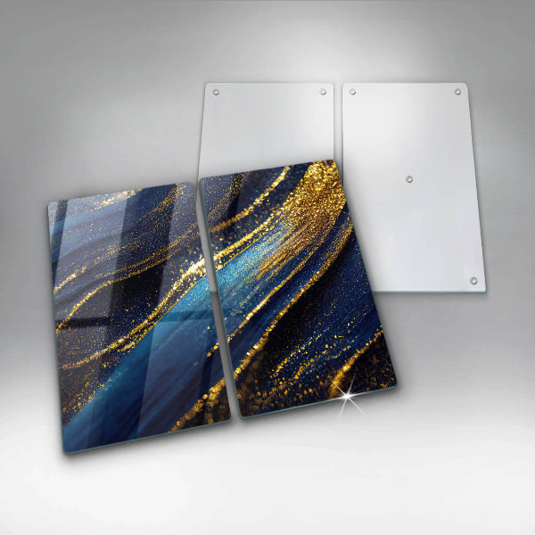 Chopping board Navy blue abstraction