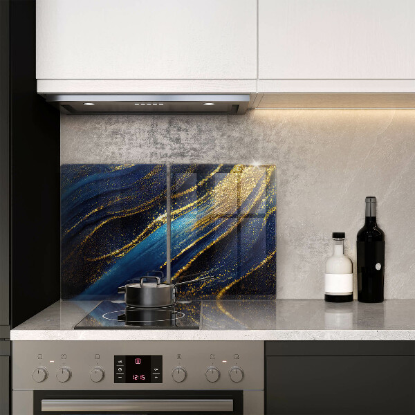 Chopping board Navy blue abstraction