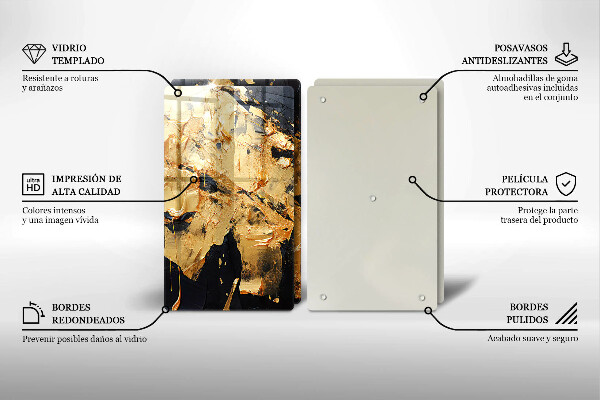 Chopping board Elegant paint texture