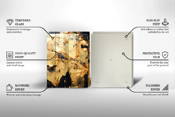 Chopping board Elegant paint texture