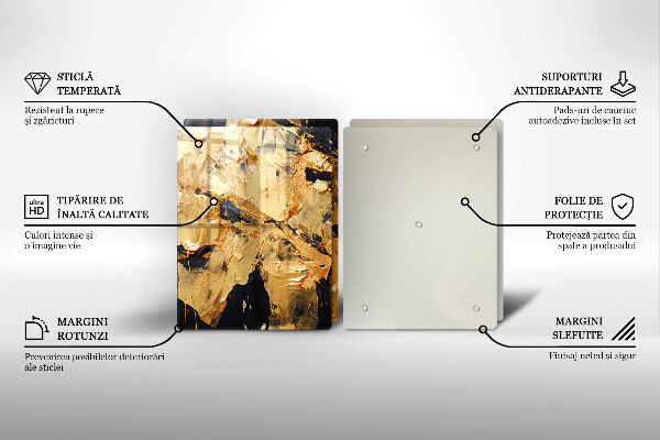 Chopping board Elegant paint texture