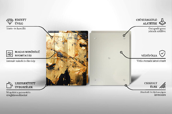 Chopping board Elegant paint texture