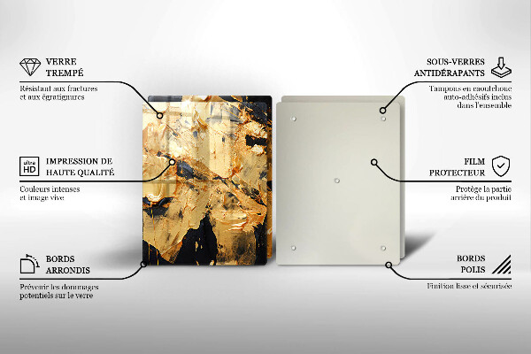 Chopping board Elegant paint texture