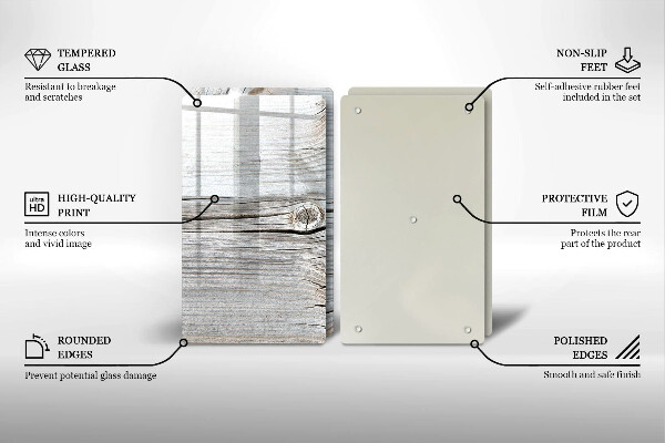 Chopping board Bright wood structure