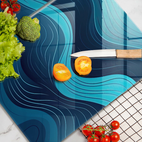 Chopping board Abstract waves