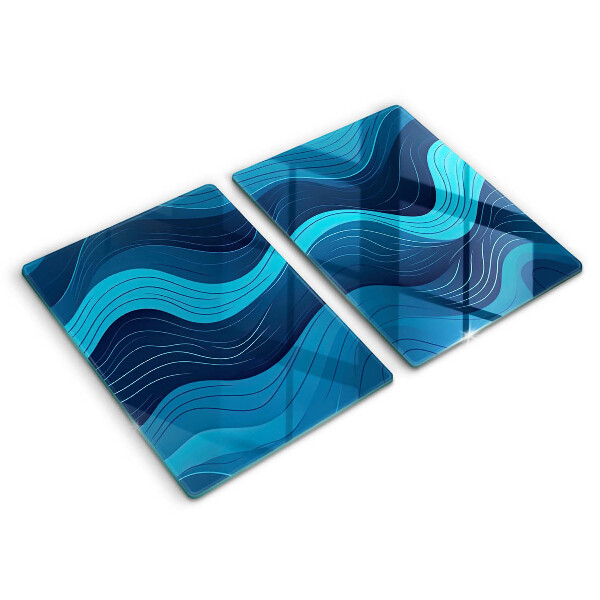 Chopping board Abstract waves