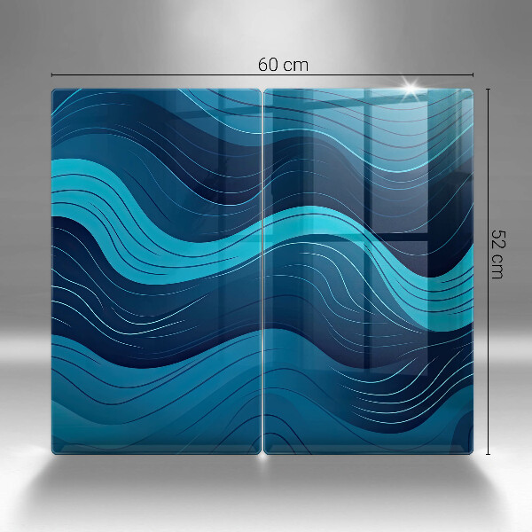 Chopping board Abstract waves