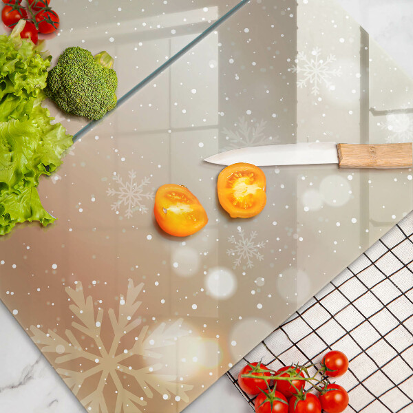 Chopping board Snowflakes