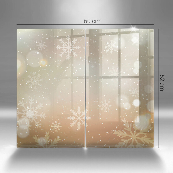 Chopping board Snowflakes