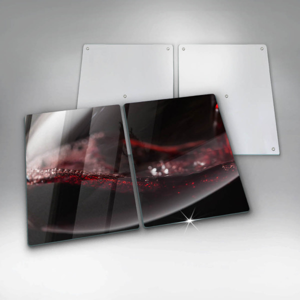 Chopping board Red wine glass