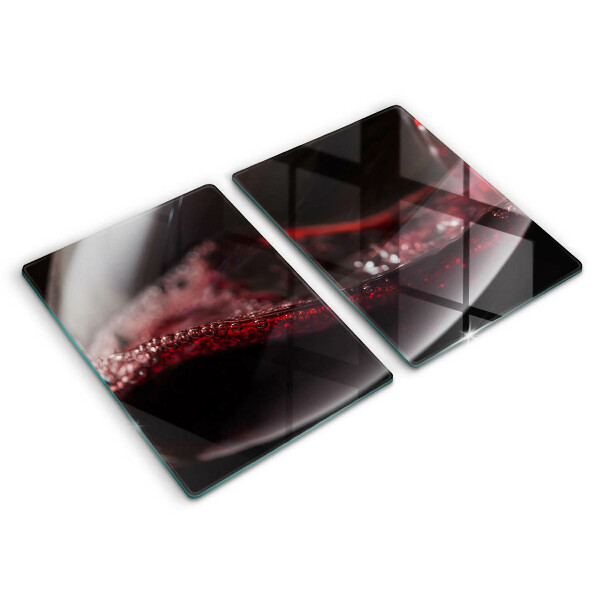 Chopping board Red wine glass